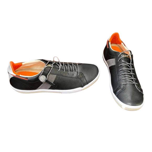 SOLD - PLAE 'Mulberry' Leather Low Tops - Picture 3 of 14